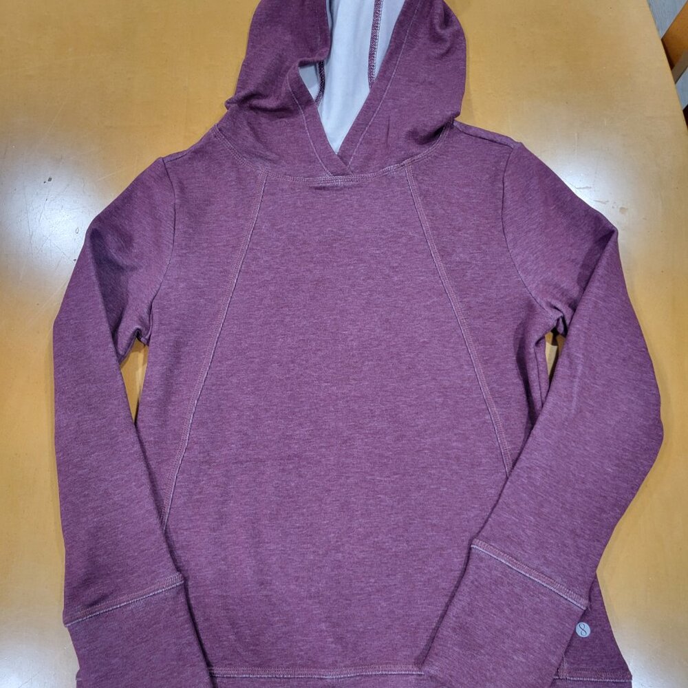 Athleta Plum Hooded Pullover Sweatshirt
